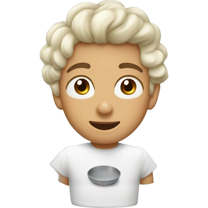 Leche con cara emoji
