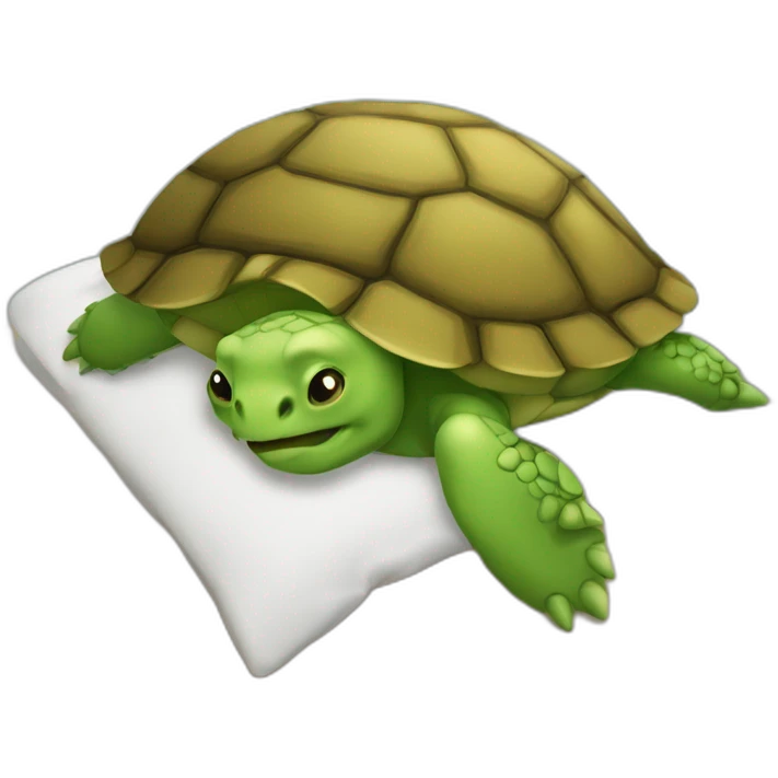 Tortue qui dort emoji