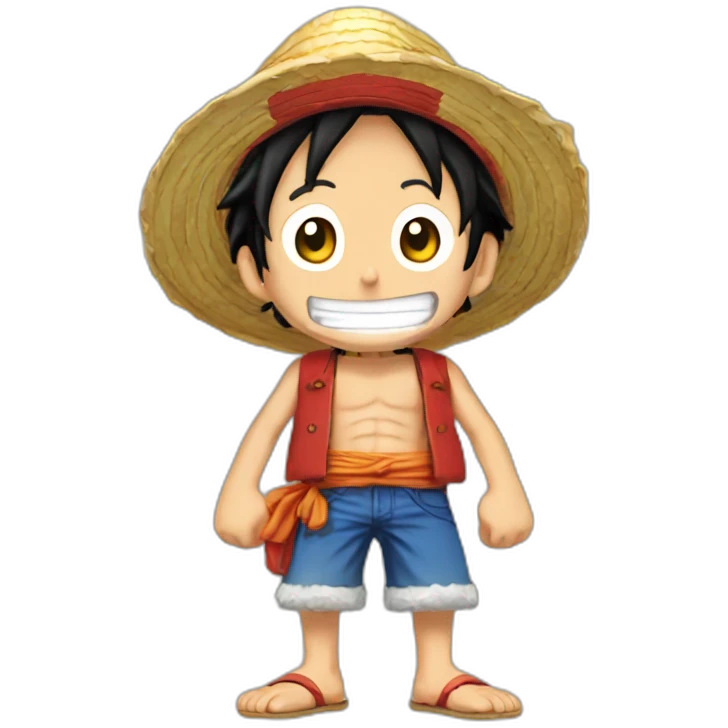 Luffy qui dit au revoir emoji