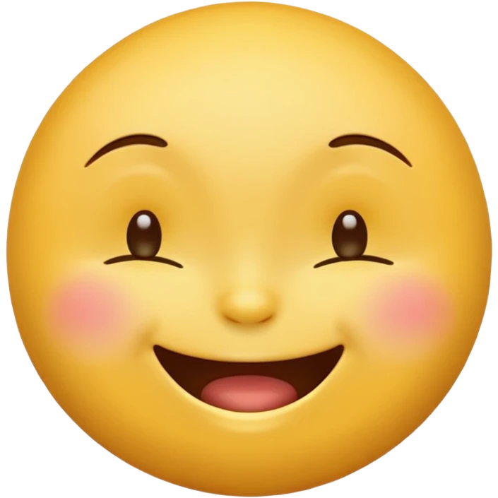 emoji yellow cute face smiling, remove the white part of the eyes emoji