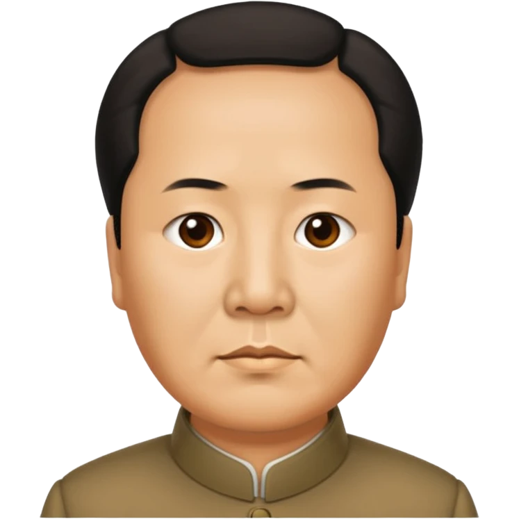 Photorealistic mao zedong emoji