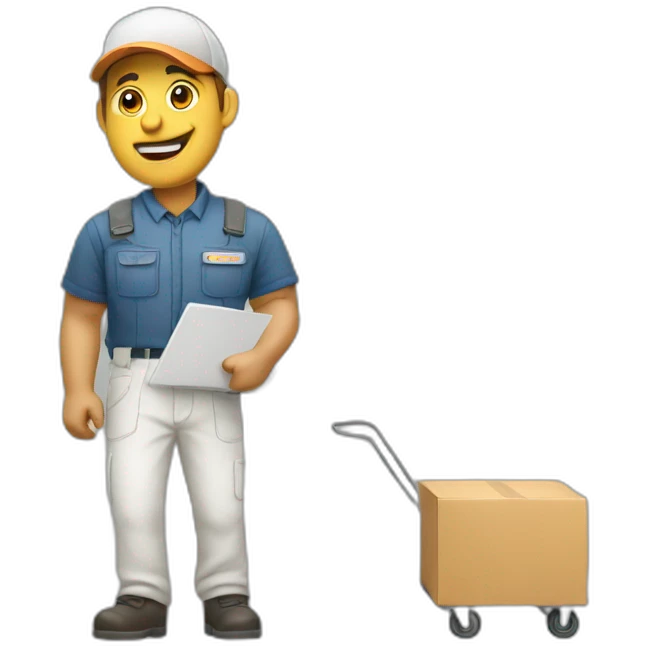 Delivery man emoji