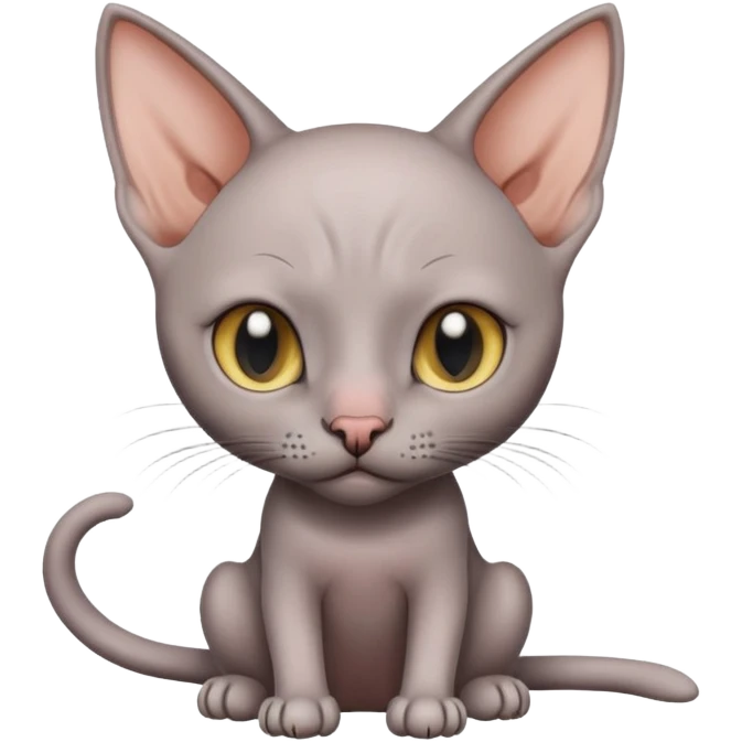 hairless cat griddling  emoji