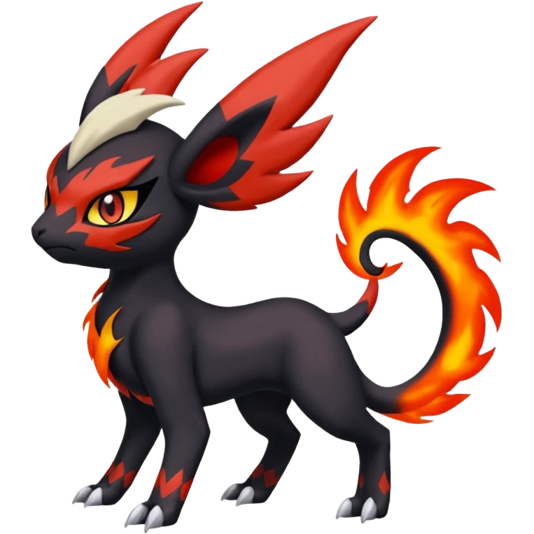 Meloetta-Absol-Litten-Guilmon-Darkrai-Pokémon-Fakémon-fusion-hybrid-creature emoji
