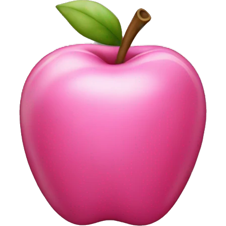 Pink apple emoji