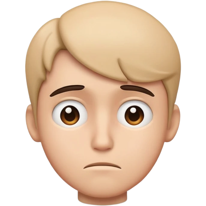 Head shaking with sad face emoji