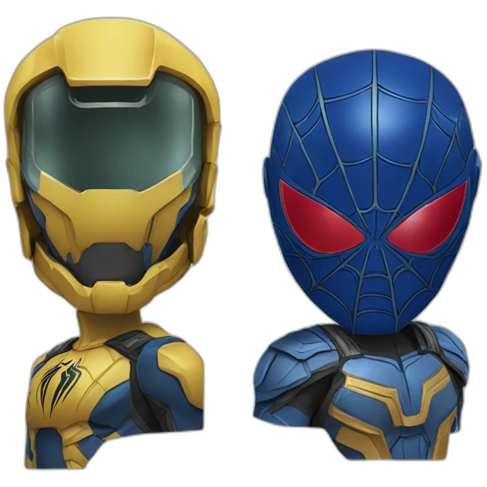 Halo Spartan and Spiderman emoji