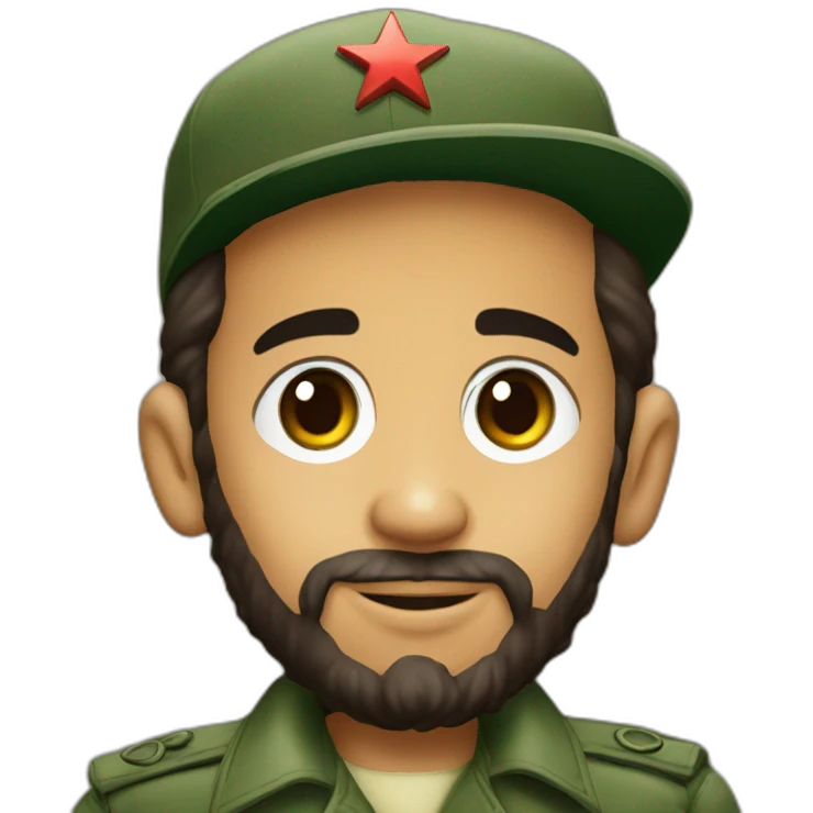 young Fidel castro emoji