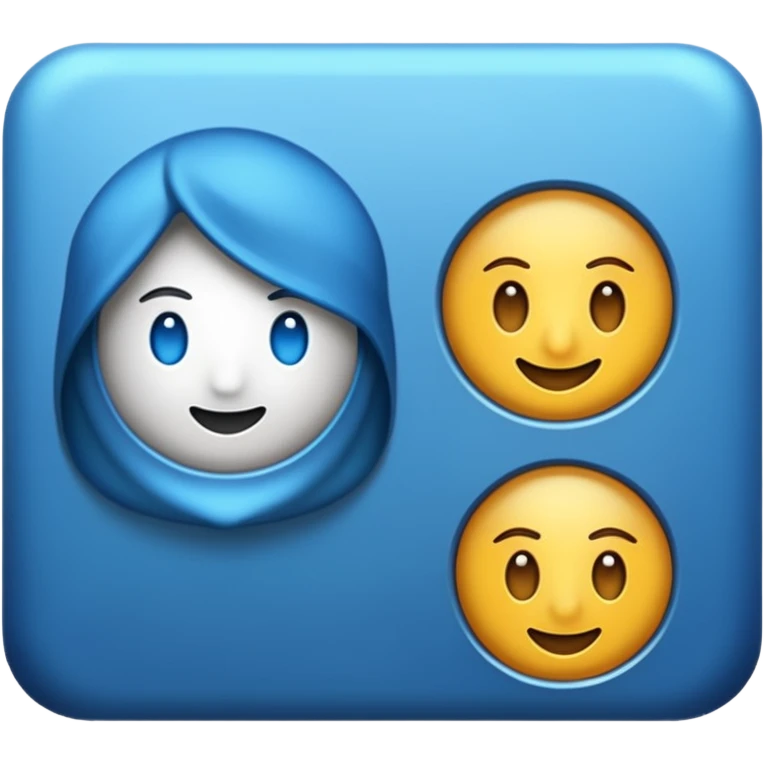 Tırtıklı mavi tik emoji