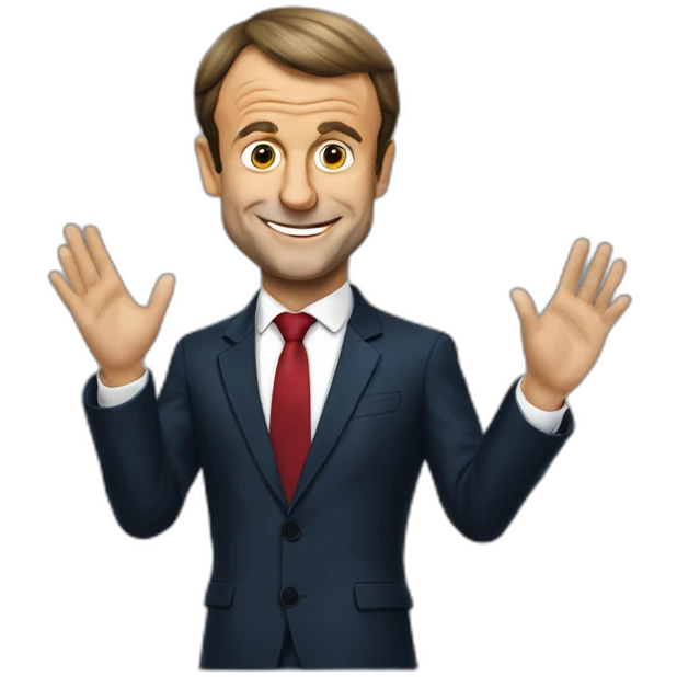 Emmanuel Macron qui prie emoji