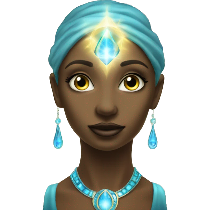 Pleiadian radiant glowing diva woman female third eye emoji