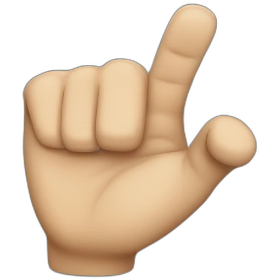 Finger pointing backwards emoji