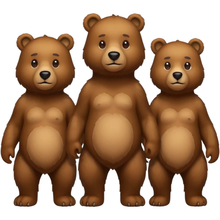 three bears  emoji