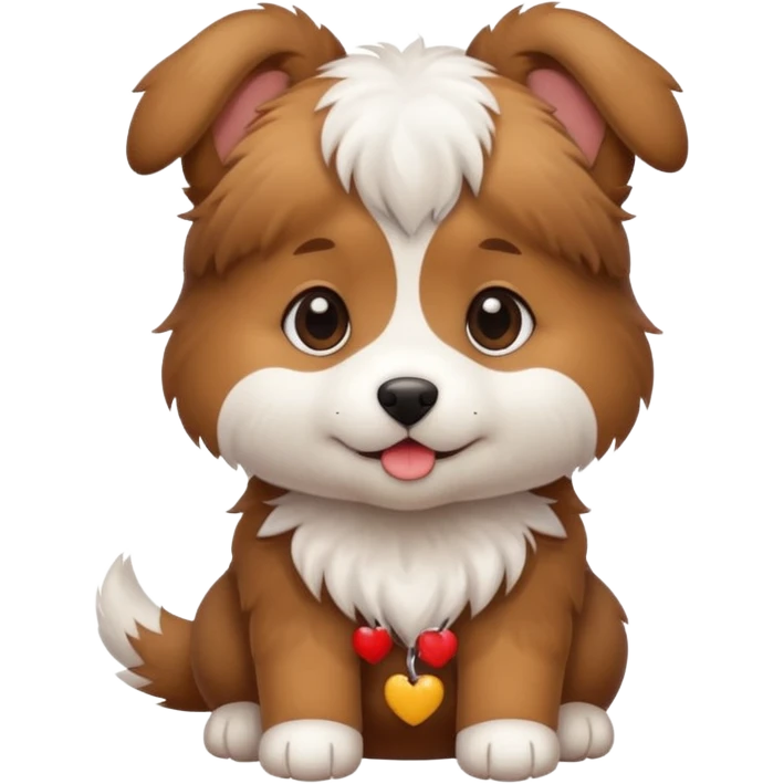 a cute puppy emoji