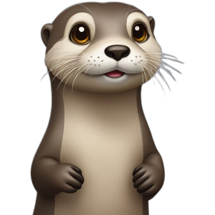 Loutre sur toutue emoji