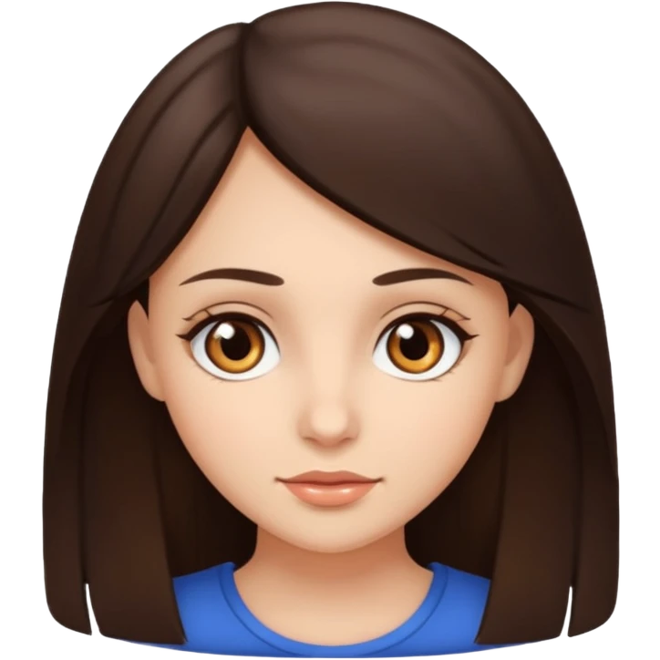 Кареглазая шатенка  emoji