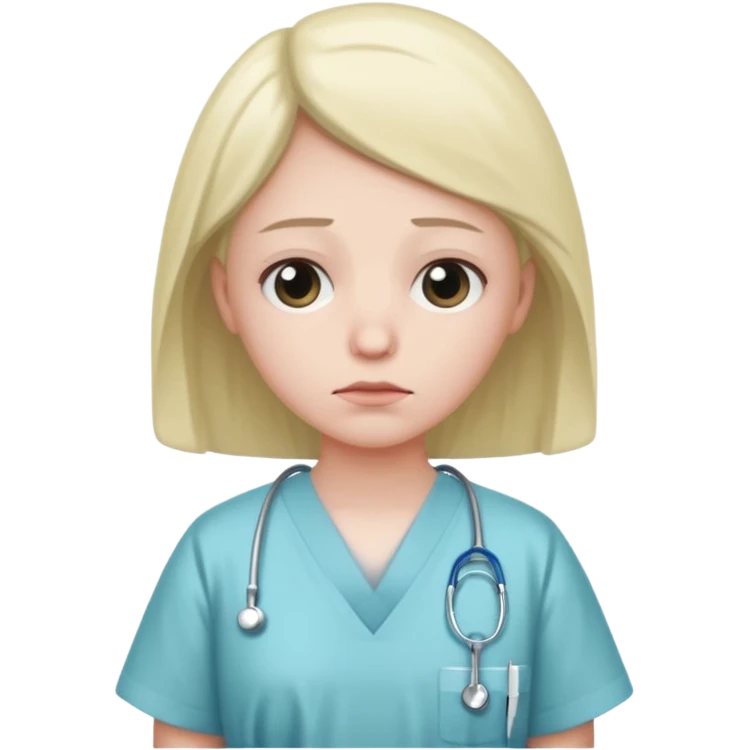sad person in hospital emoji
