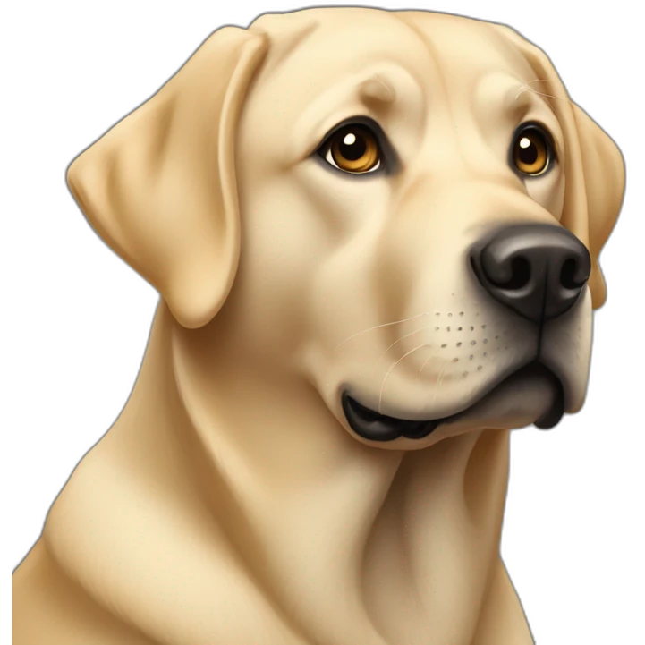 Labrador noir blonde emoji