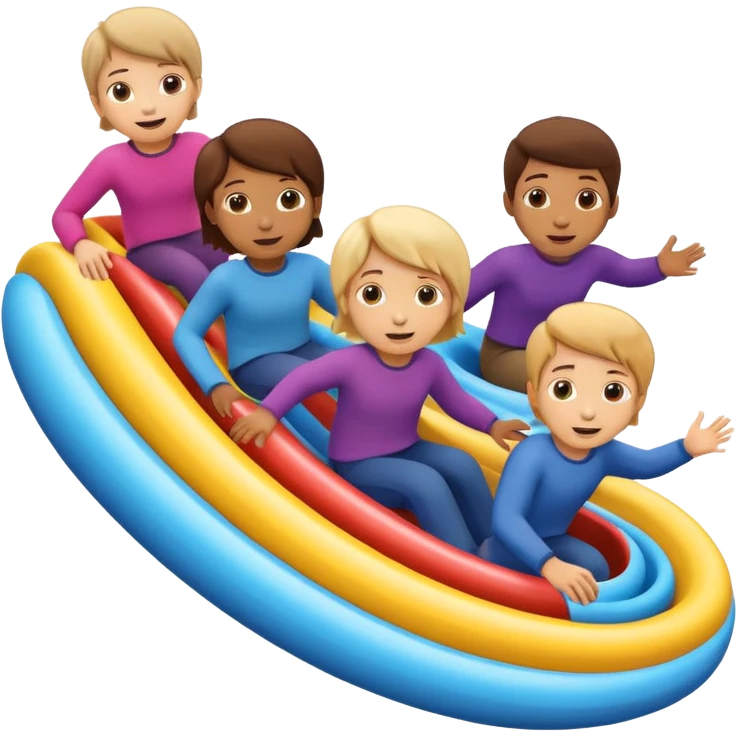 kids tube slide spiral emoji