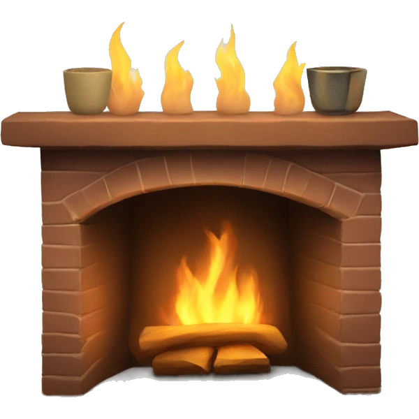 Cozy fireplace  emoji