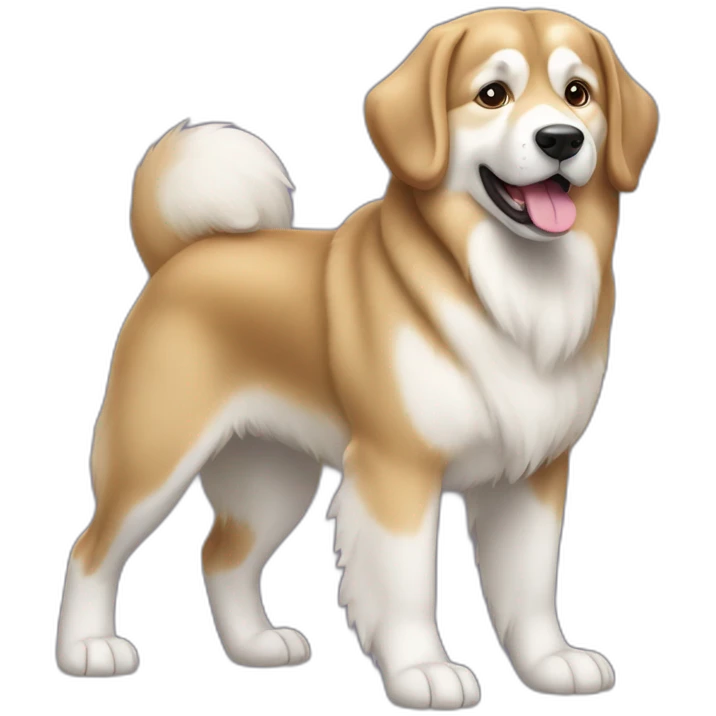 Dog alaskan malamut full-height emoji