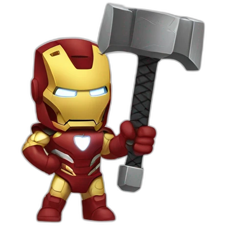 Iron man with thor's hammer emoji