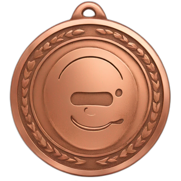 Copper 4th place medal no ribbon emoji