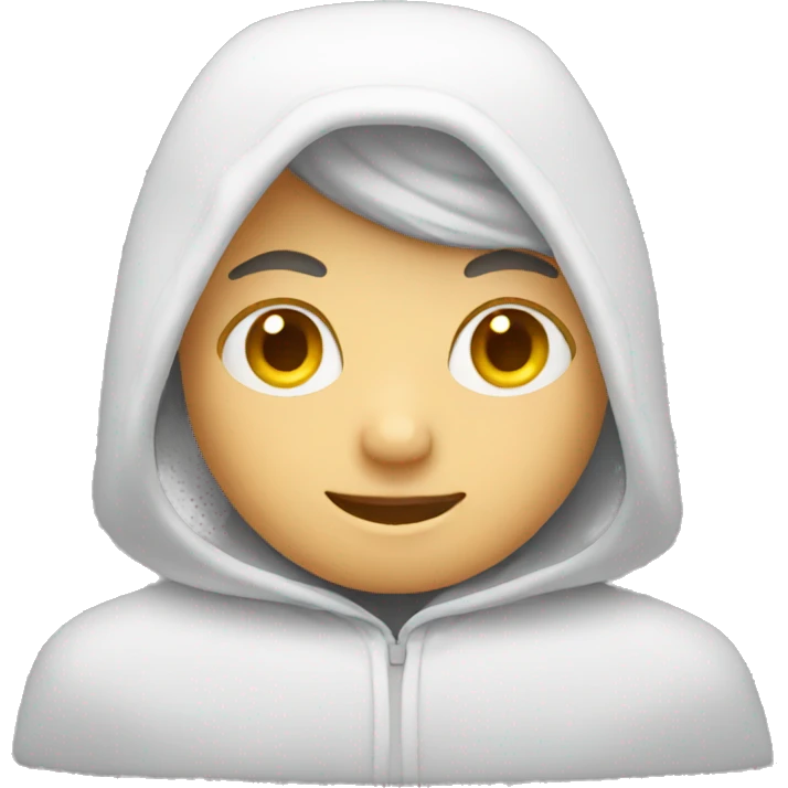 White hooded emoji emoji