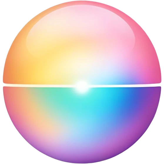 Gentle pulsing aura sphere capturing personal style energy, ethereal minimalist design with soft gradient emoji