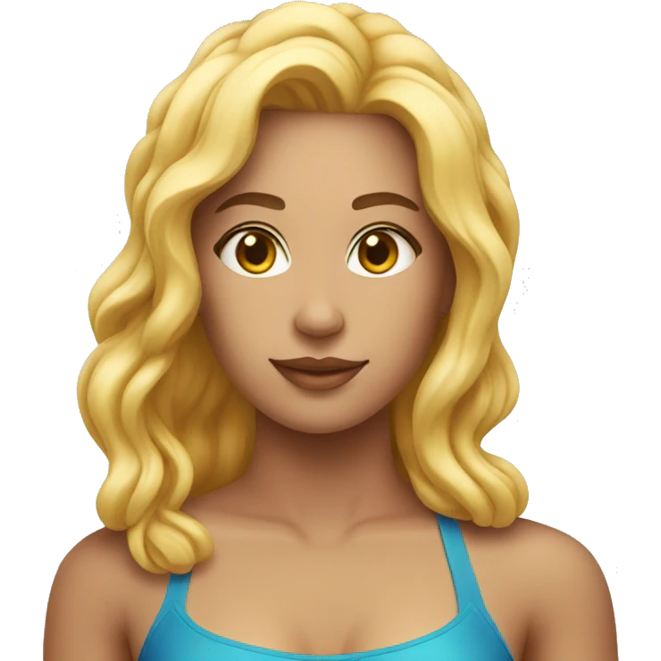 Femme star en maillot de bain emoji