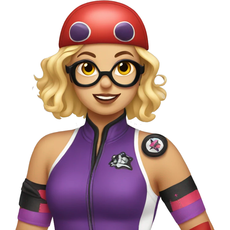 Roller derby girl  emoji