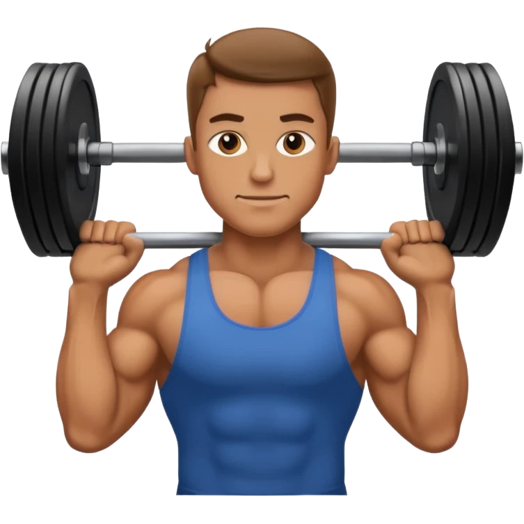 man lifting weights

 emoji