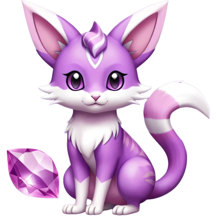 Shiny Furret-Purrloin-Espeon-Hybrid (Full body) emoji