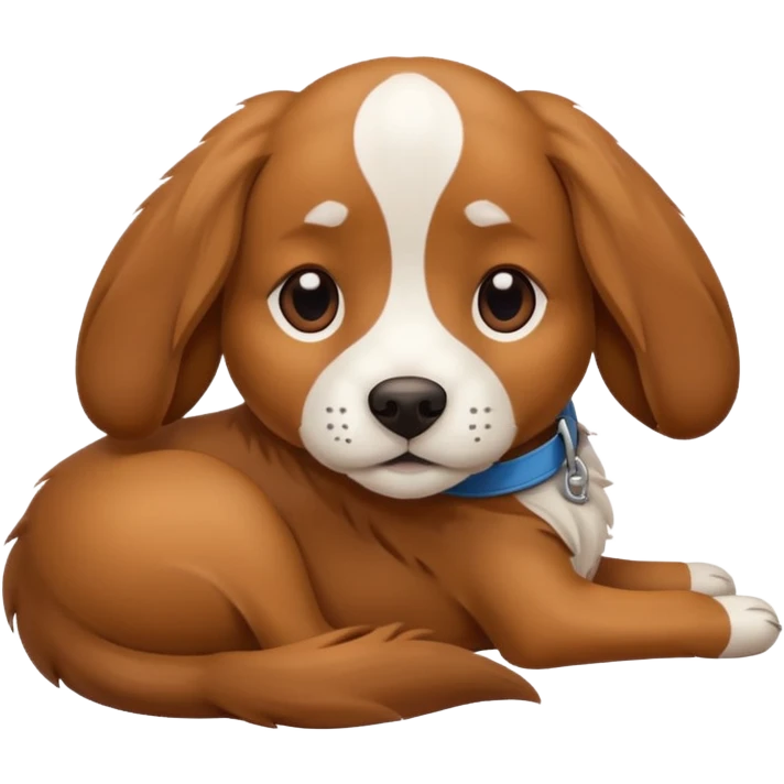 Dog lying  emoji