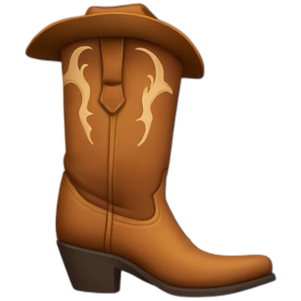 Cowboy boots emoji