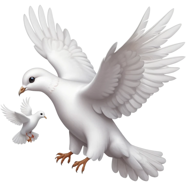 a dove flies with a letter in its paws emoji