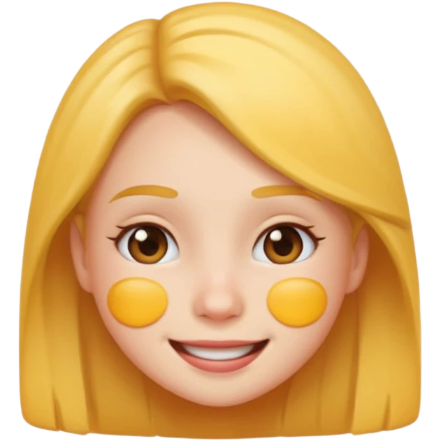 girl emoji with pimple emoji