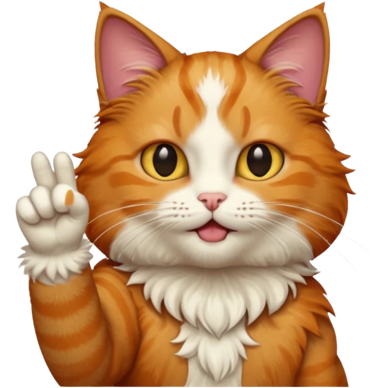 cat flipping me off emoji