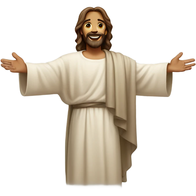 jesus open arms emoji