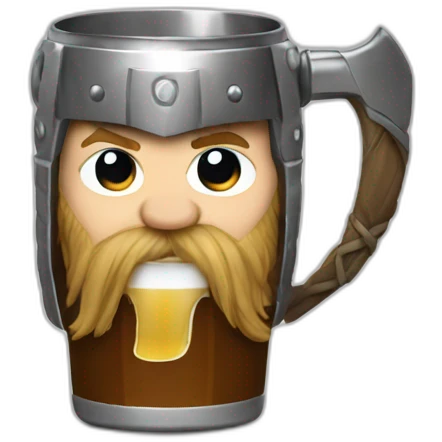 Thor Viking drinking emoji