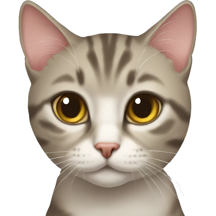 Domestic short hair cat emoji