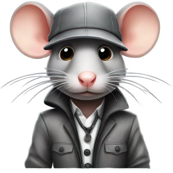 Gangster rat emoji