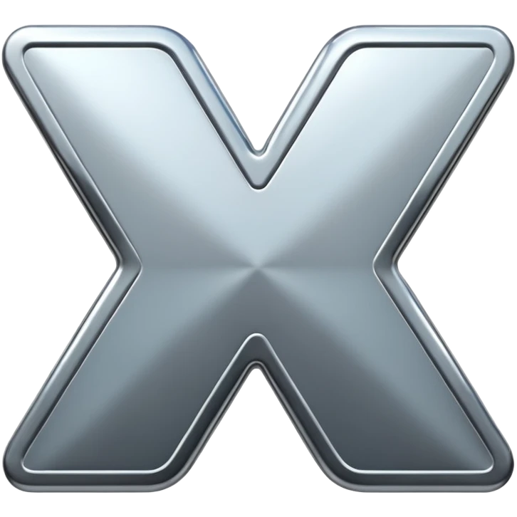 X letter smilling emoji