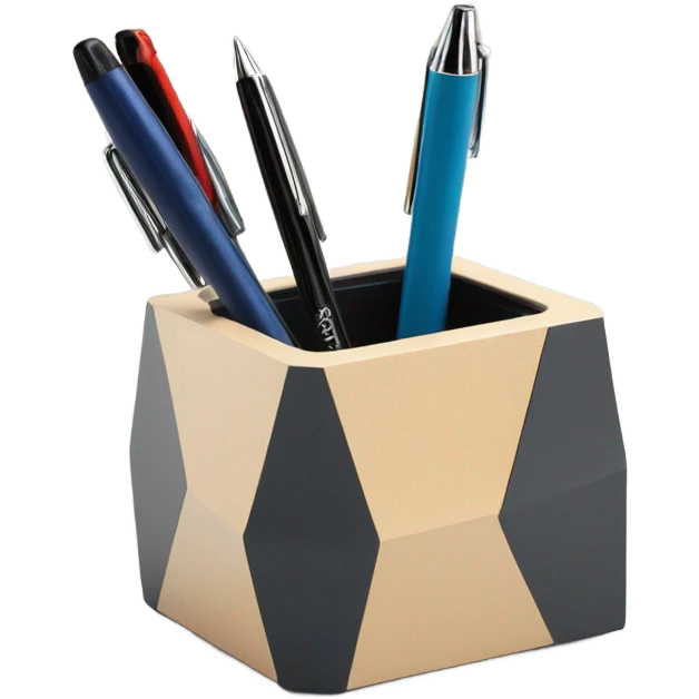 modern pen holder emoji