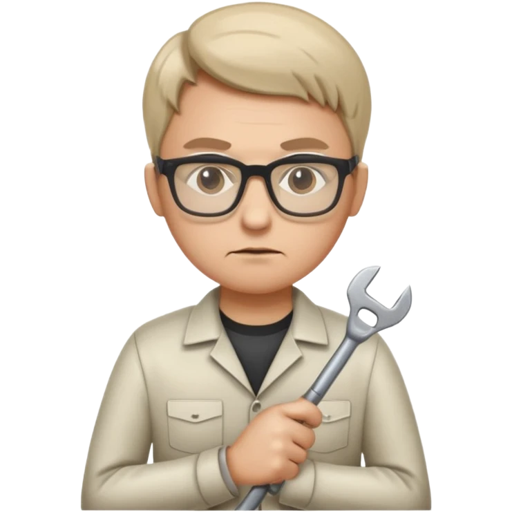 system administrator with a server and a wrench emoji emoji