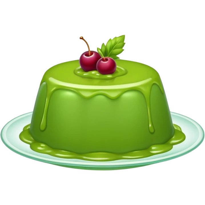 Green pudding emoji emoji
