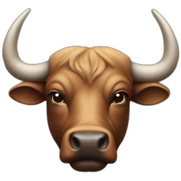 heads down bull emoji