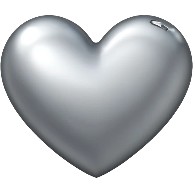 metallic heart  emoji