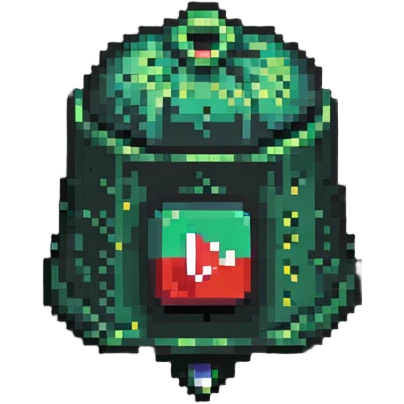 YouTube bell notification icon badge with pixel art style emoji
