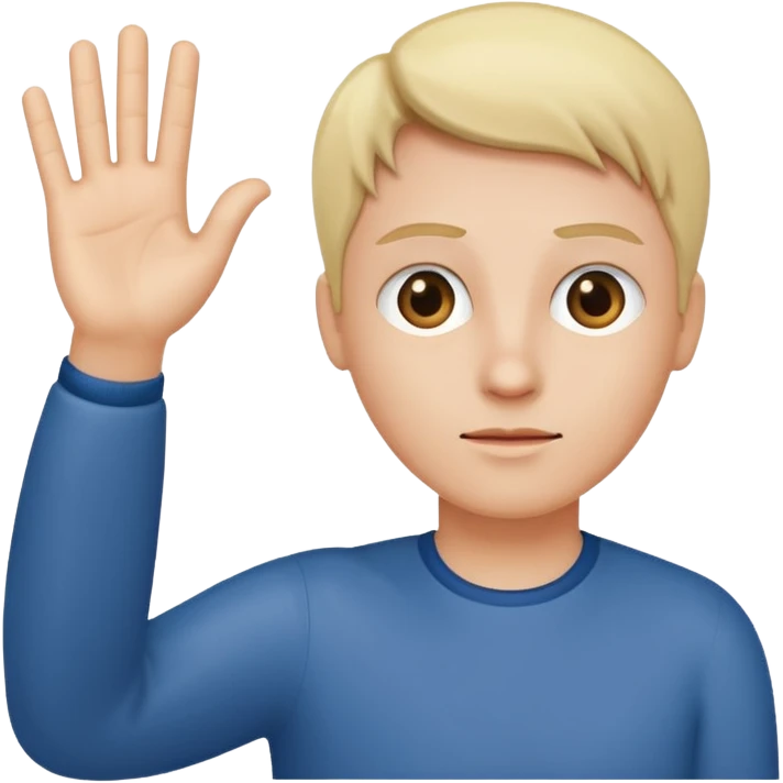  Indifference - lack of interest, concern, or sympathy  - waving hand in a dismissive gesture emoji